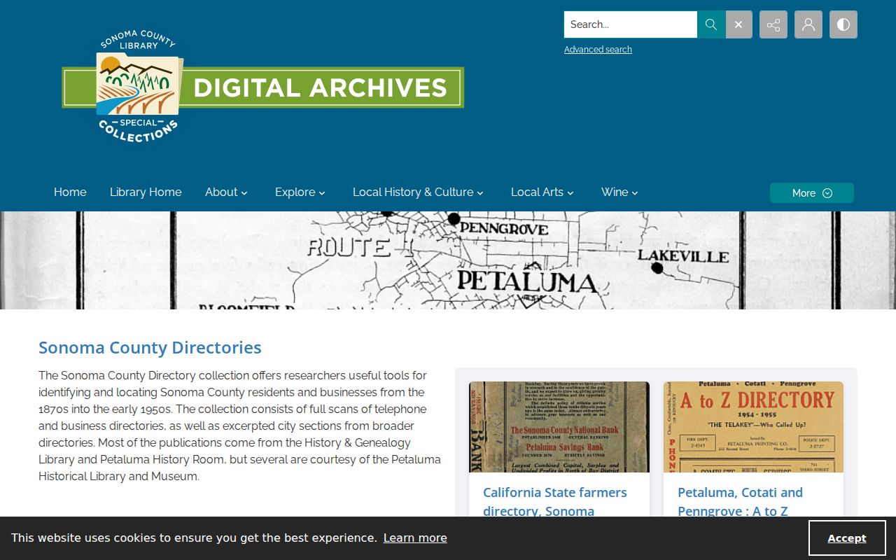 Windsor city directory digitized Sonoma County collections