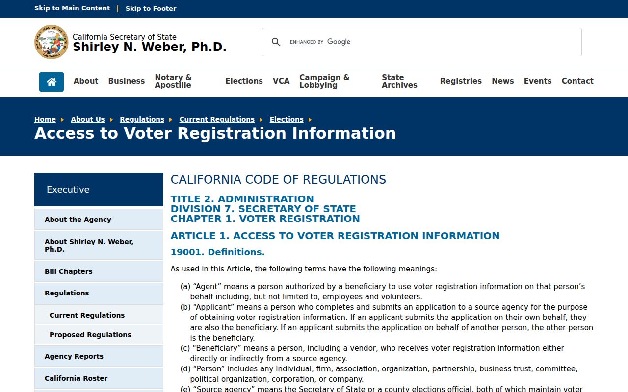 Windsor neighbors voter information access rules