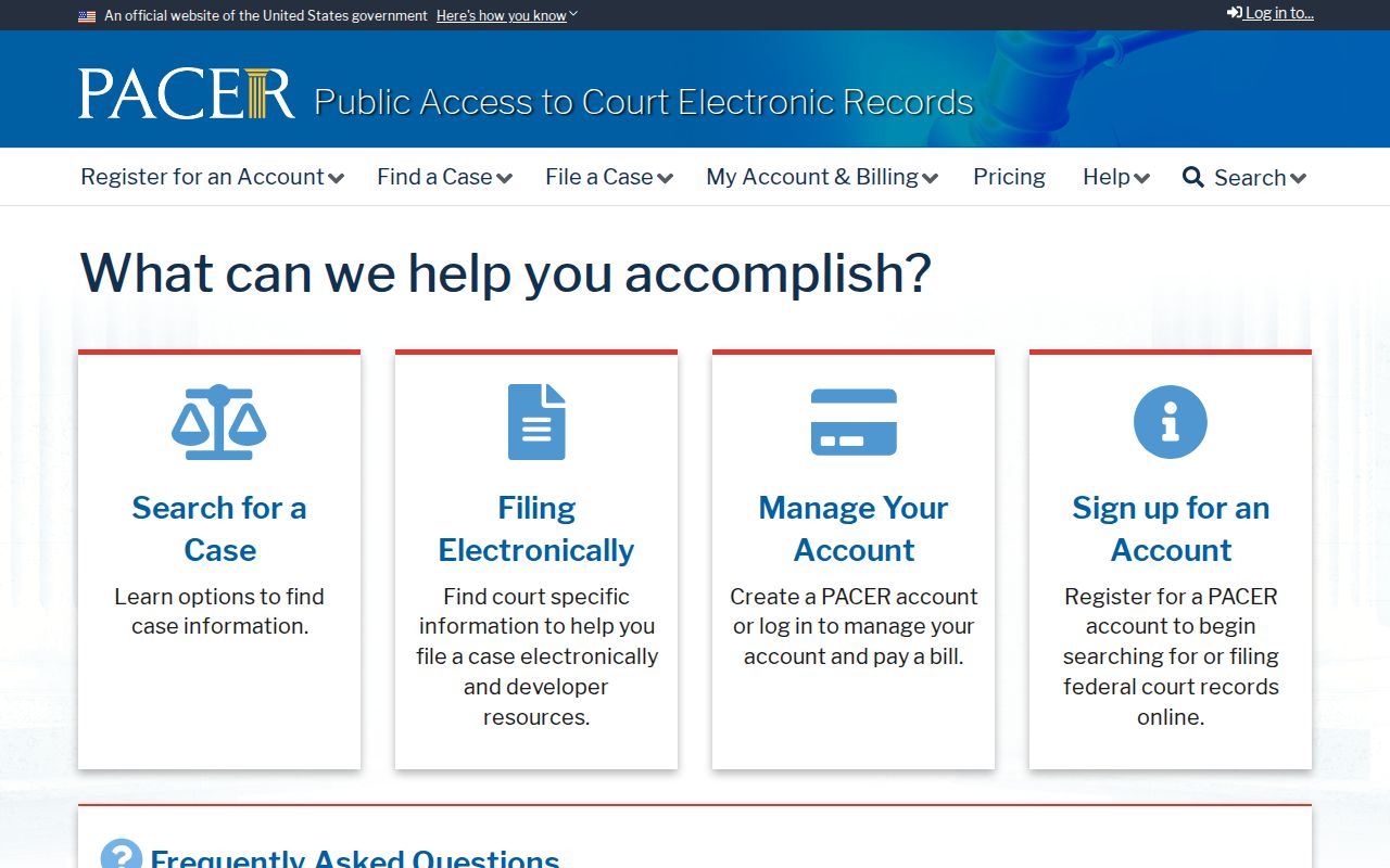 Windsor resident lookup PACER federal court search