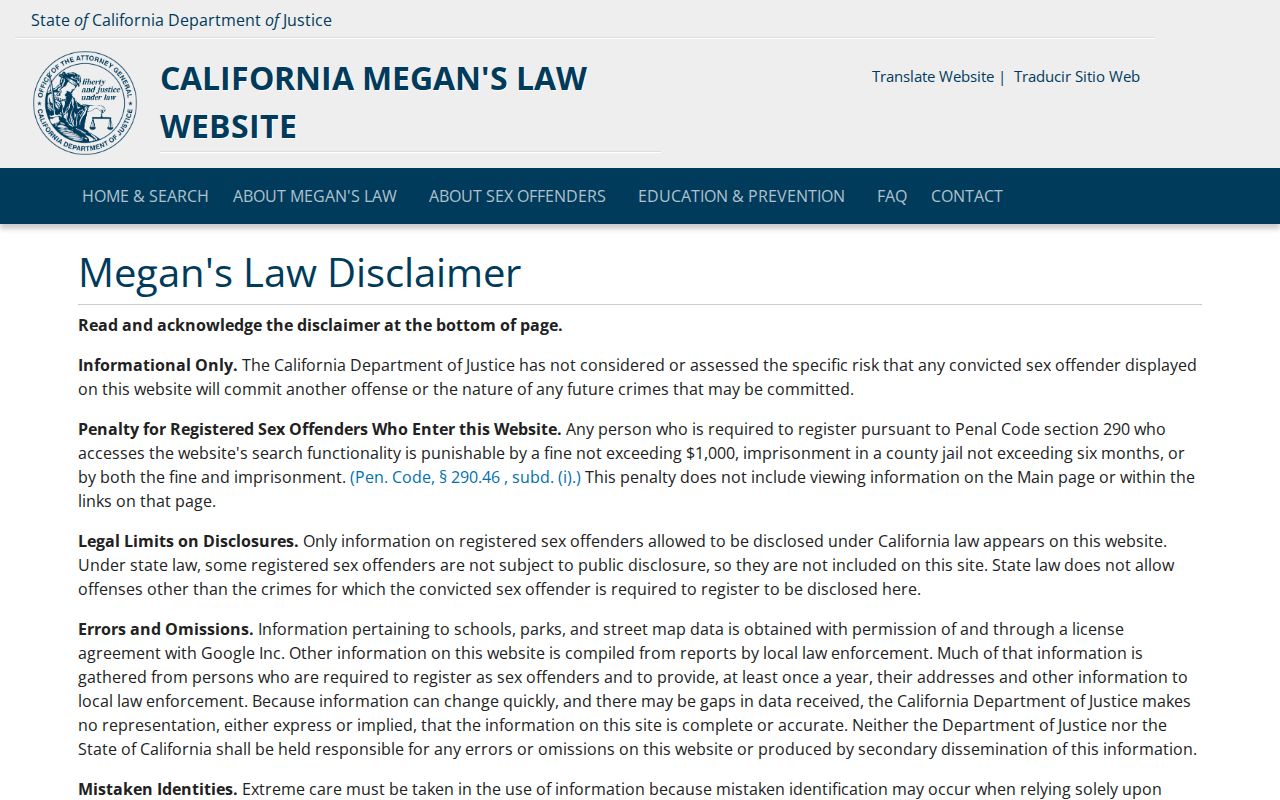 Windsor ZIP code directory California Megan's Law search